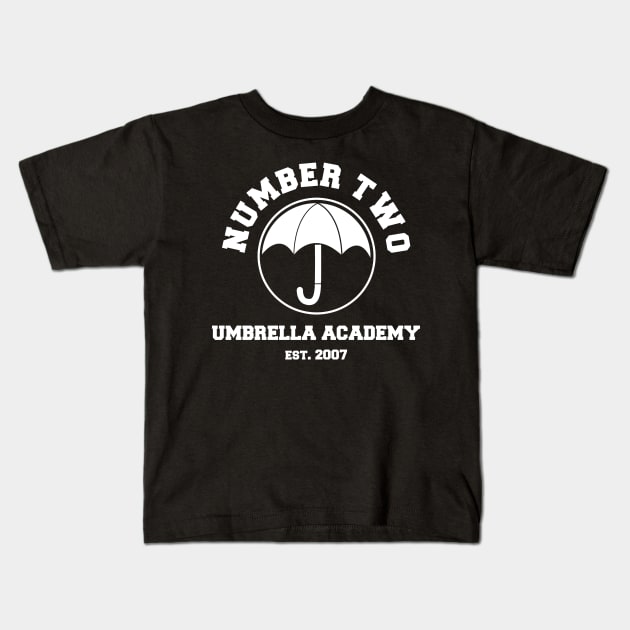 UMBRELLA ACADEMY NUMBER TWO Kids T-Shirt by localfandoms